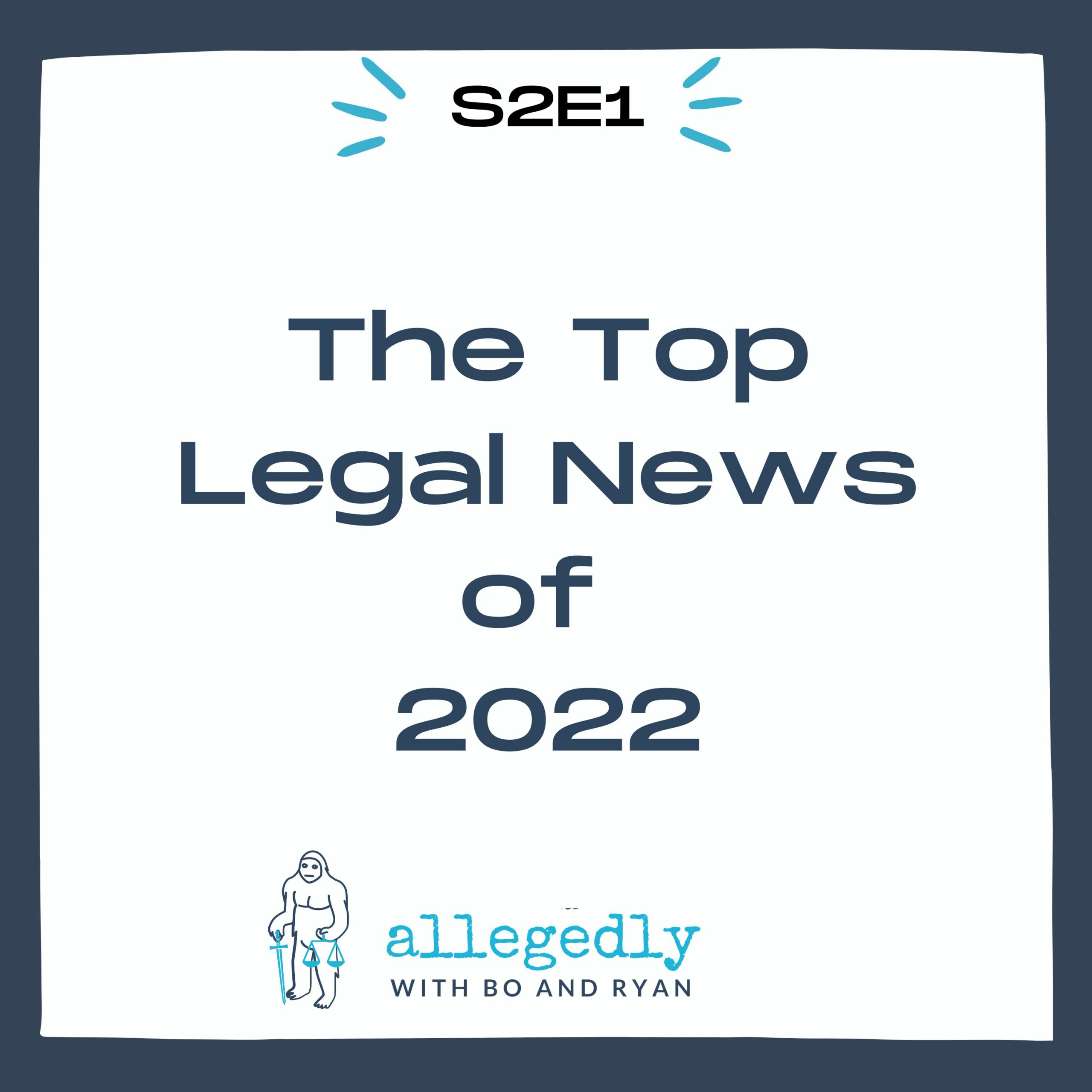 Allegedly Podcast Season 2 Episode 1 Top Legal News of 2022