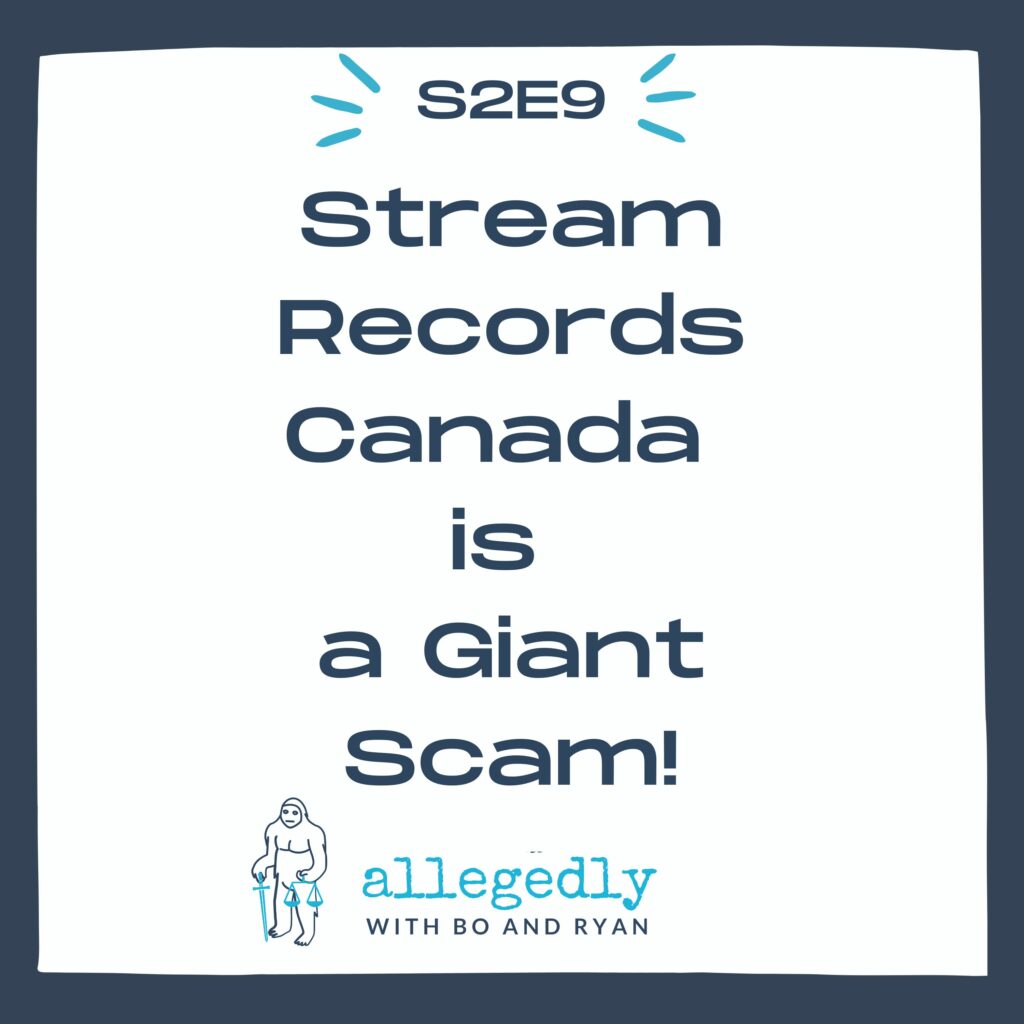 Stream Records Canada Scam Fake Label